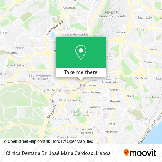Clinica Dentária Dr. José Maria Cardoso map