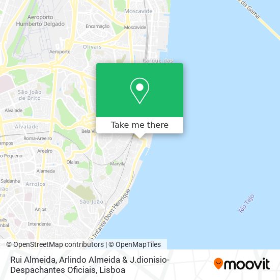 Rui Almeida, Arlindo Almeida & J.dionisio- Despachantes Oficiais map