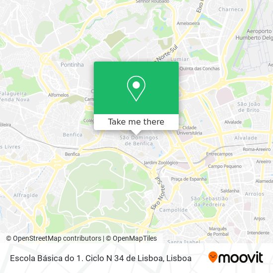Escola Básica do 1. Ciclo N 34 de Lisboa map