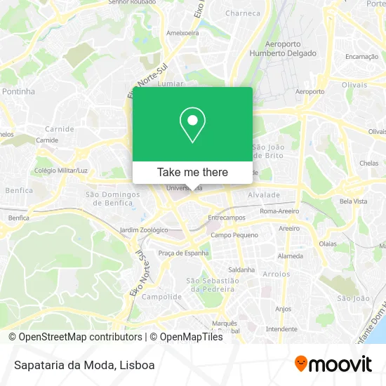 Sapataria da Moda map