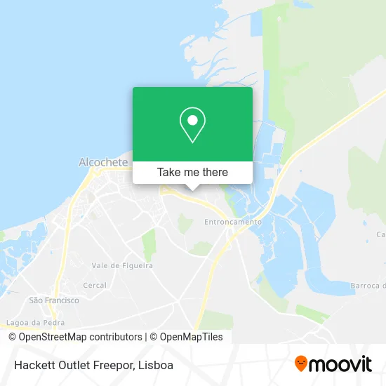 Hackett Outlet Freepor map