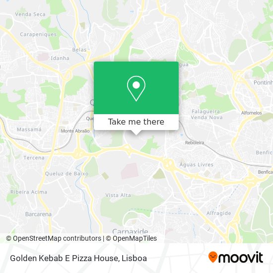 Golden Kebab E Pizza House mapa