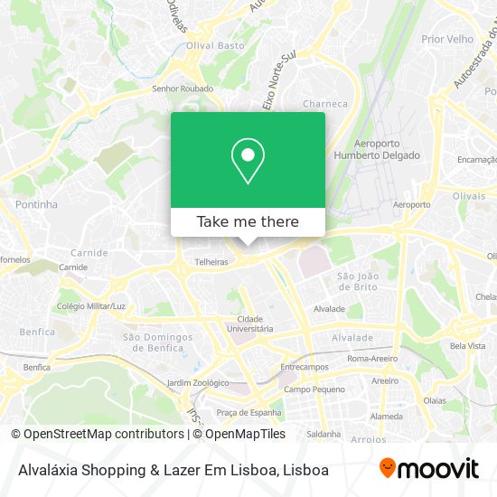 Alvaláxia Shopping & Lazer Em Lisboa mapa