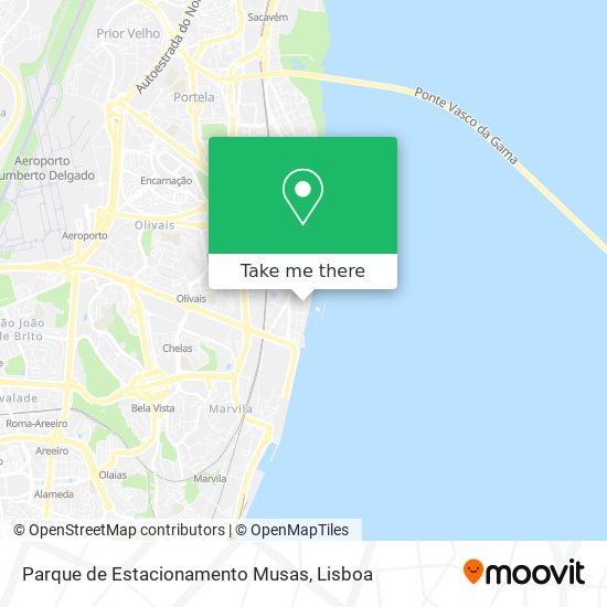 Parque de Estacionamento Musas map