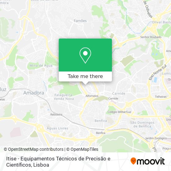 Itise - Equipamentos Técnicos de Precisão e Científicos map