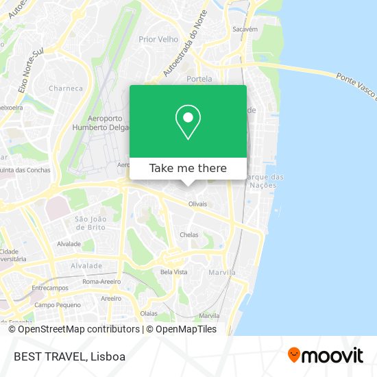 BEST TRAVEL map