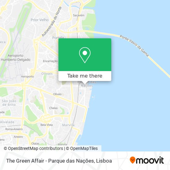 The Green Affair - Parque das Nações map