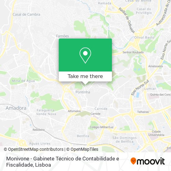 Monivone - Gabinete Técnico de Contabilidade e Fiscalidade mapa