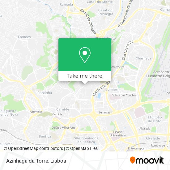 Azinhaga da Torre mapa