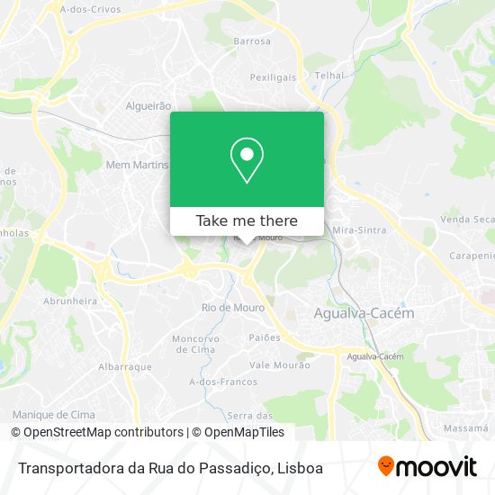 Transportadora da Rua do Passadiço mapa