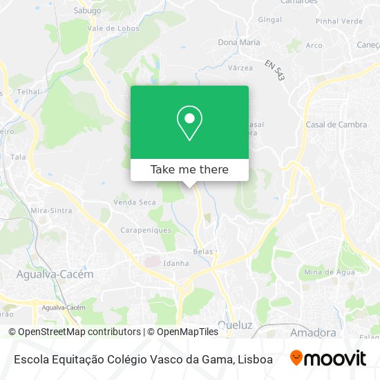 Escola Equitação Colégio Vasco da Gama map