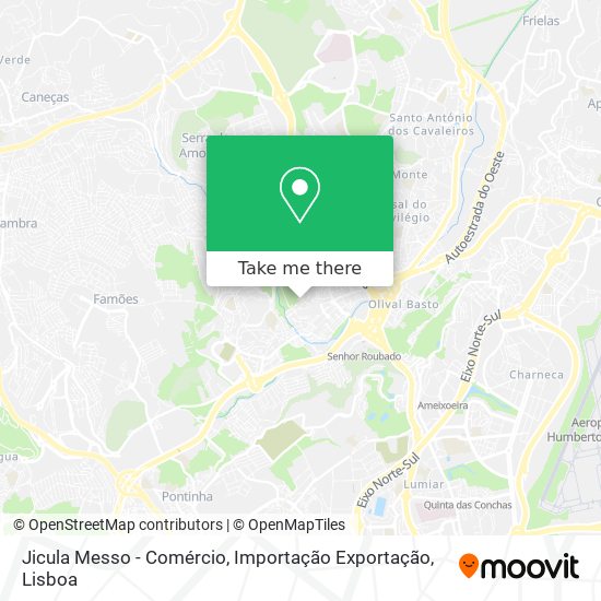 Jicula Messo - Comércio, Importação Exportação mapa