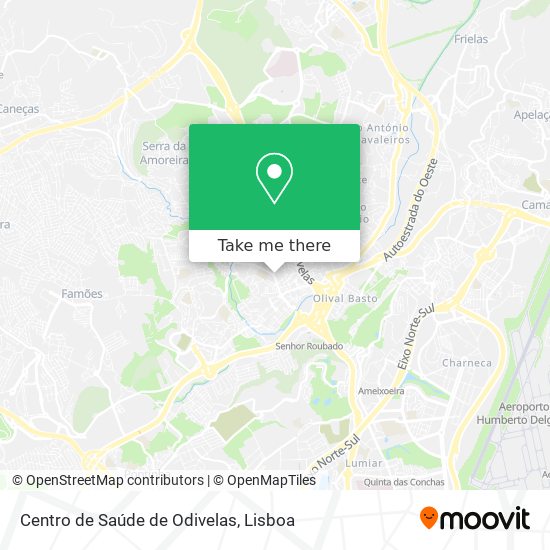 Centro de Saúde de Odivelas map
