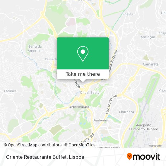 Oriente Restaurante Buffet map