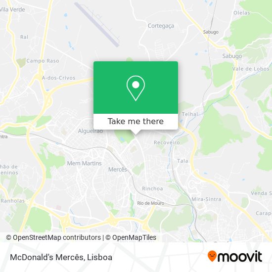 McDonald's Mercês mapa