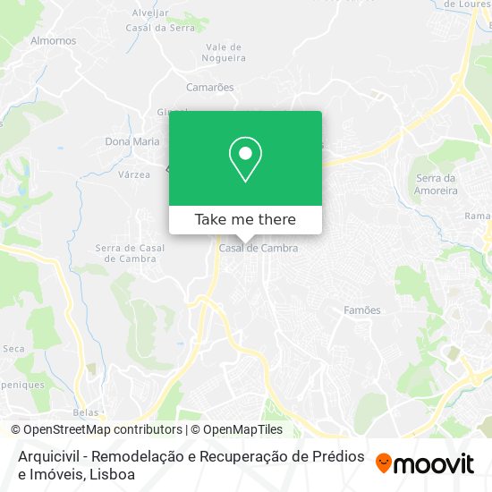 Arquicivil - Remodelação e Recuperação de Prédios e Imóveis map