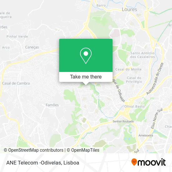 ANE Telecom -Odivelas map