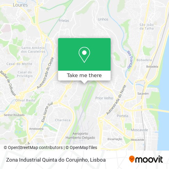 Zona Industrial Quinta do Corujinho map