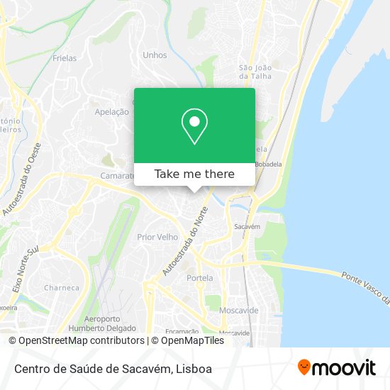 Centro de Saúde de Sacavém map