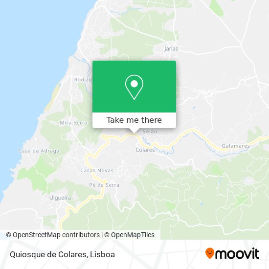 Quiosque de Colares mapa