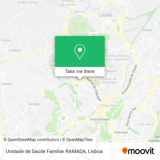 Unidade de Saúde Familiar RAMADA map