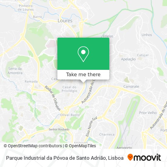 Parque Industrial da Póvoa de Santo Adrião map