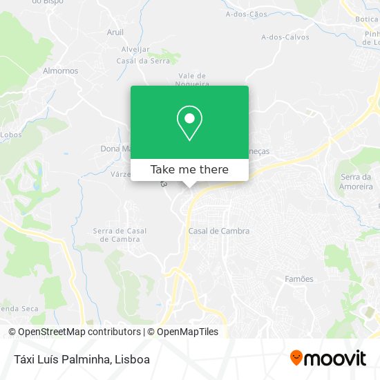 Táxi Luís Palminha mapa