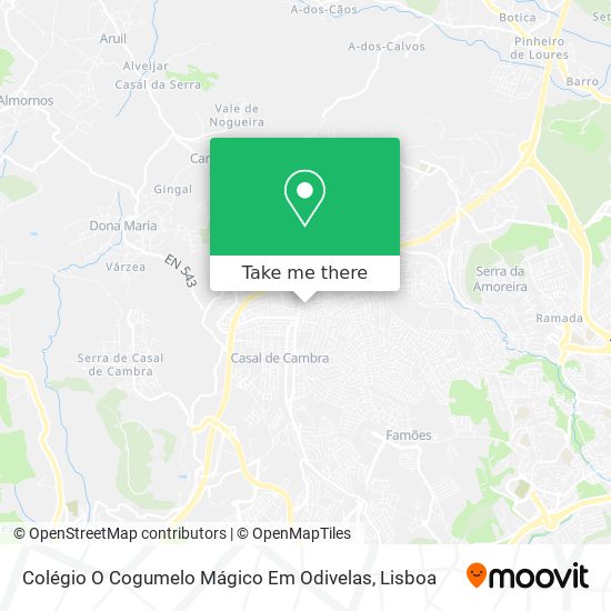 Colégio O Cogumelo Mágico Em Odivelas map