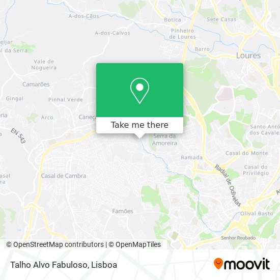 Talho Alvo Fabuloso map