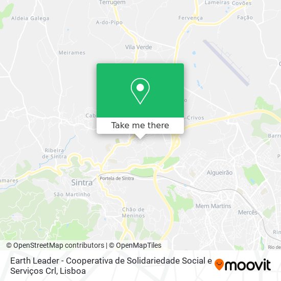 Earth Leader - Cooperativa de Solidariedade Social e Serviços Crl map