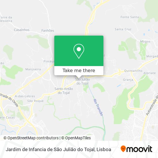 Jardim de Infancia de São Julião do Tojal map