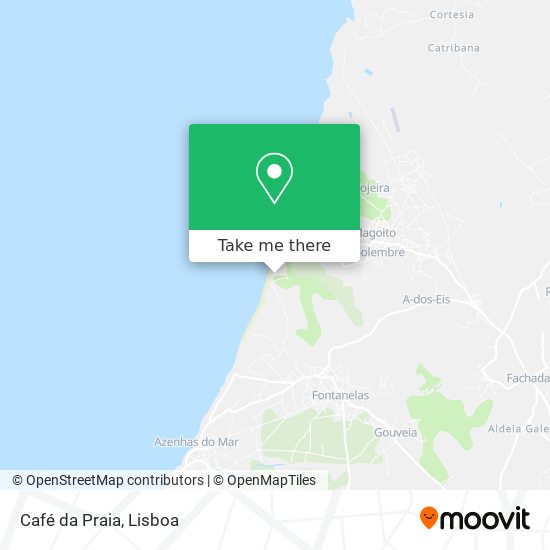 Café da Praia mapa