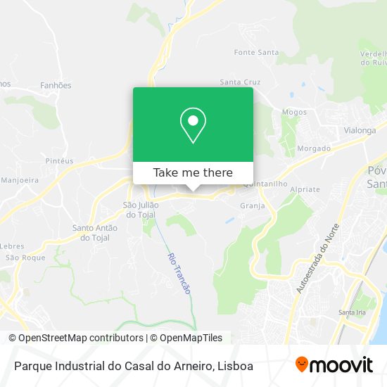 Parque Industrial do Casal do Arneiro mapa