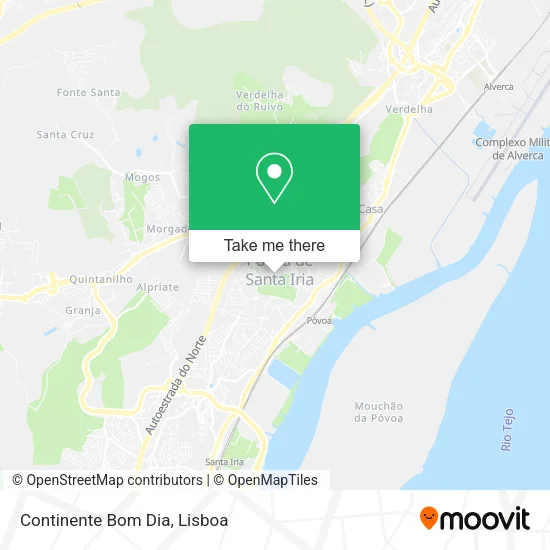 Continente Bom Dia map