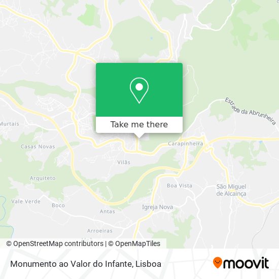 Monumento ao Valor do Infante map