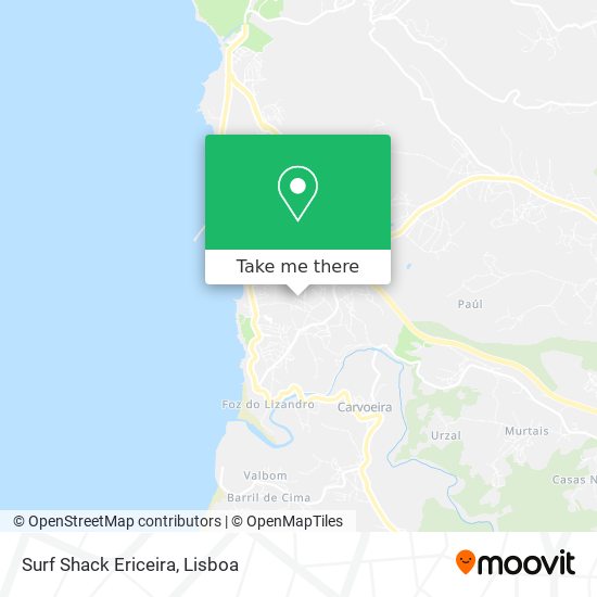 Surf Shack Ericeira map