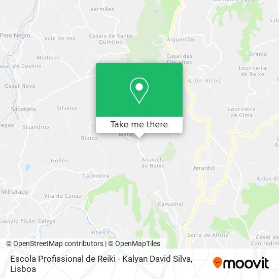 Escola Profissional de Reiki - Kalyan David Silva mapa