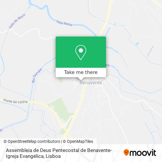 Assembleia de Deus Pentecostal de Benavente-Igreja Evangélica map