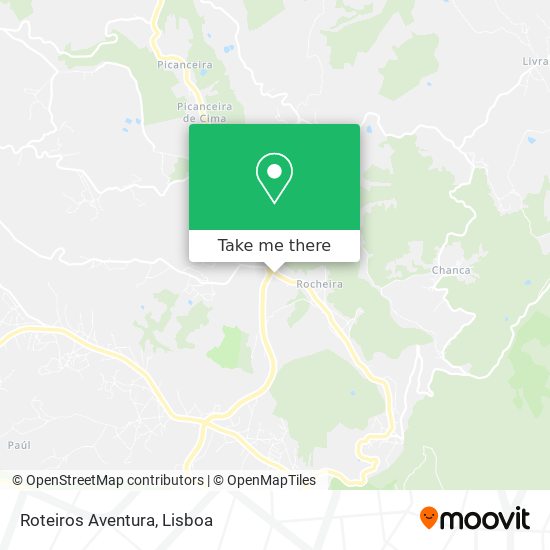 Roteiros Aventura mapa