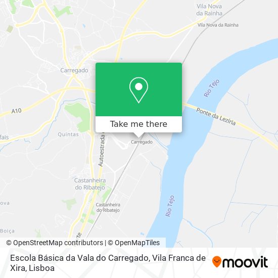 Escola Básica da Vala do Carregado, Vila Franca de Xira map