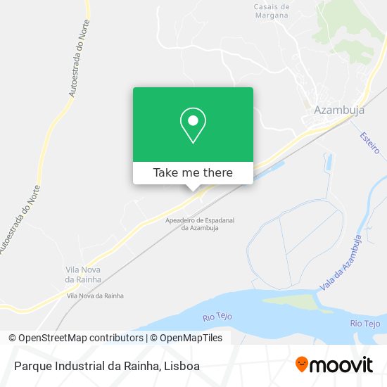 Parque Industrial da Rainha mapa