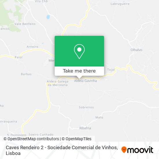 Caves Rendeiro 2 - Sociedade Comercial de Vinhos mapa