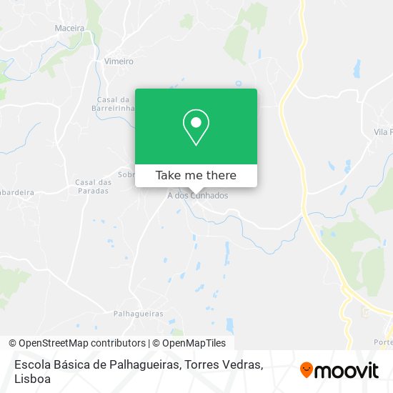 Escola Básica de Palhagueiras, Torres Vedras map