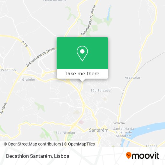 Decathlon Santarém map
