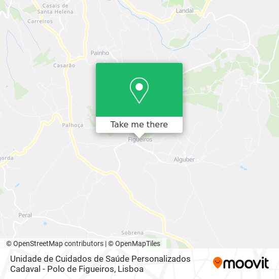 Unidade de Cuidados de Saúde Personalizados Cadaval - Polo de Figueiros map