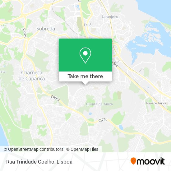 Rua Trindade Coelho mapa