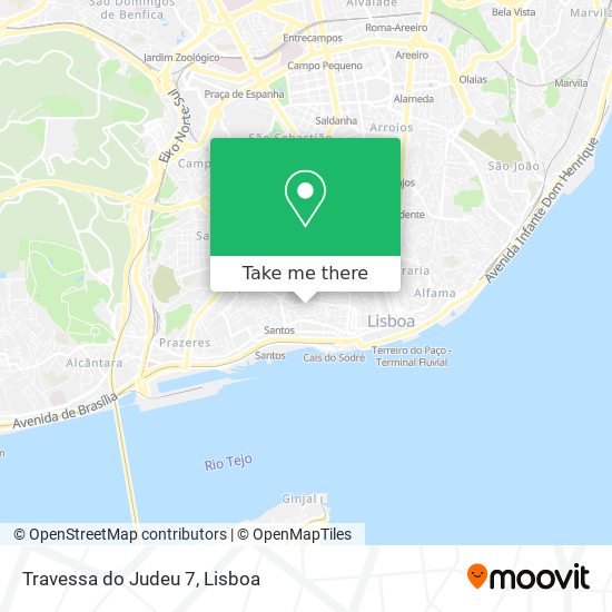 Travessa do Judeu 7 mapa