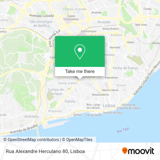 Rua Alexandre Herculano 80 map
