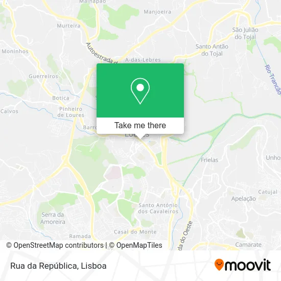 Rua da República map
