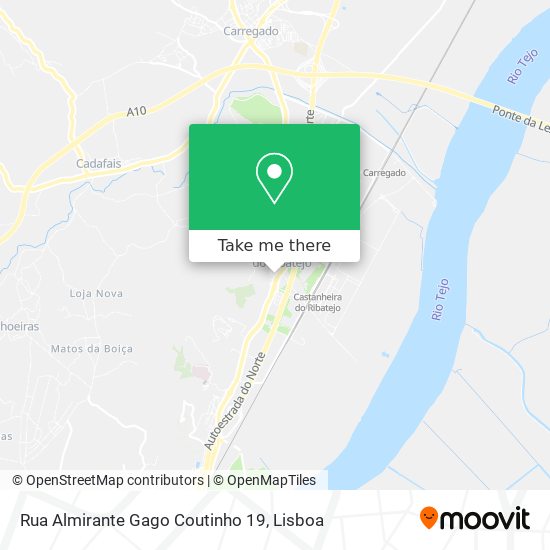 Rua Almirante Gago Coutinho 19 map